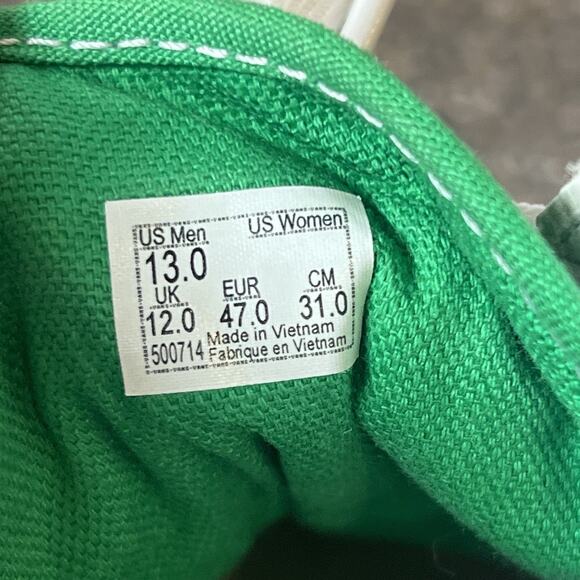 Vans Mens Size 13 Gray/Blue/Green Classic Skater Sneaker Shoe Canvas Lace Up Low - Picture 11 of 11